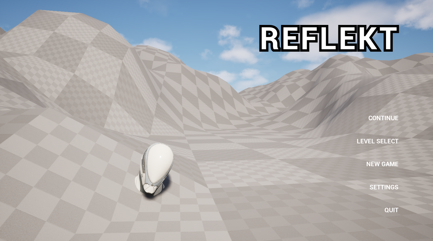 Title Screen of Reflekt