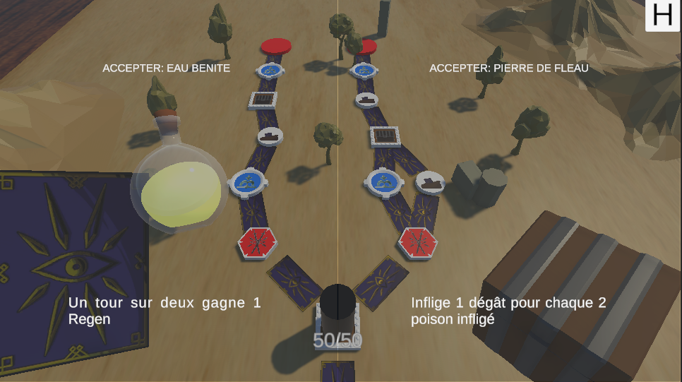 Choix entre deux objets